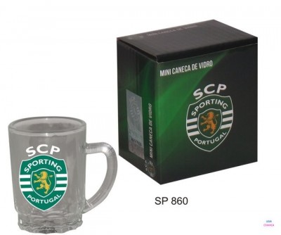 Mini Caneca Vidro Sporting