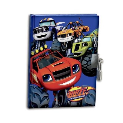 Mini Diário com cadeado Blaze and the Monster Machines