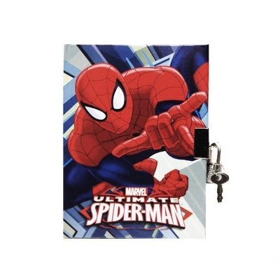 Mini Diário com cadeado Ultimate Spiderman