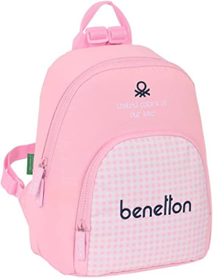 Mini Mochila Benetton Vichy 30cm