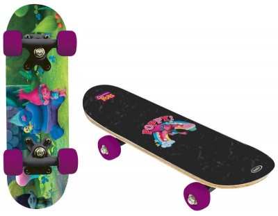 Mini skate em madeira dos Trolls