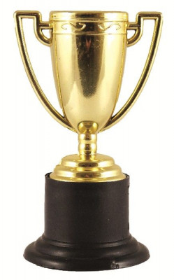 Mini Troféu Dourado 10cm