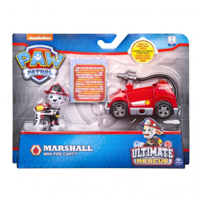 Mini Veículo + Figura Marshall Ultimate Rescue Patrulha Pata