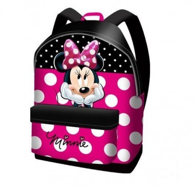 Minnie Mochila Bolinhas 41cm