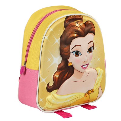 Mochila 3D Eva Bella 28cm - Princesas Disney