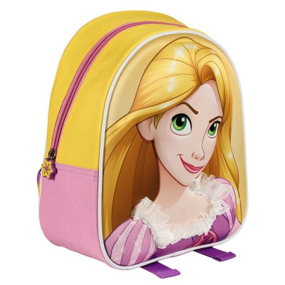 Mochila 3D Eva Rapuzel 28cm - Princesas Disney