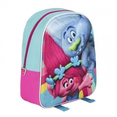 Mochila 3D pré escolar 33cm Trolls Poppy Branch