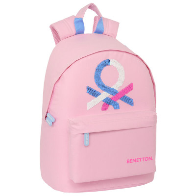 Mochila Benetton Pink 41cm