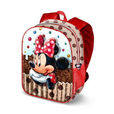 Mochila brilhante pré escolar 31cm  Minnie Disney Muffin