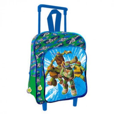 Mochila Carro Tartarugas Ninjas Infantil 30cm.