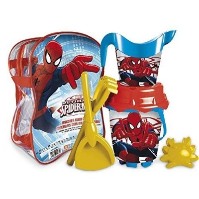 Mochila com Balde e acessorios  do Spiderman