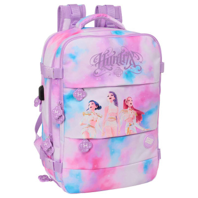 Mochila de Viagem Huntrix Kpop Demon Hunters Colorida 44cm