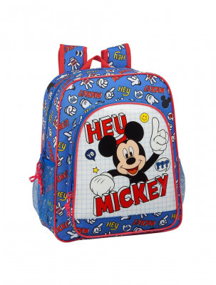 Mochila Escolar 38cm adap trolley Mickey Things