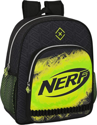 Mochila Escolar 38cm adap trolley Nerf Neon