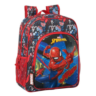 Mochila Escolar 38cm adap trolley Spiderman Go Hero