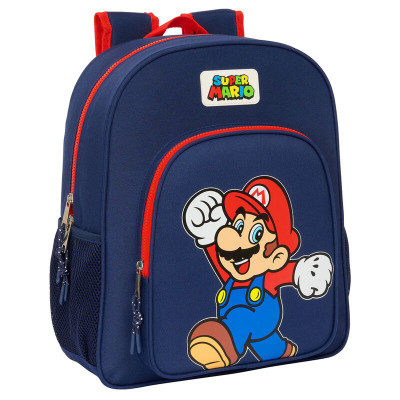 Mochila Escolar 38cm adap trolley Super Mario World