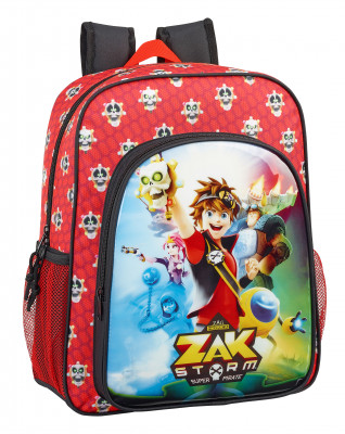 Mochila Escolar 38cm adap Zack Storm