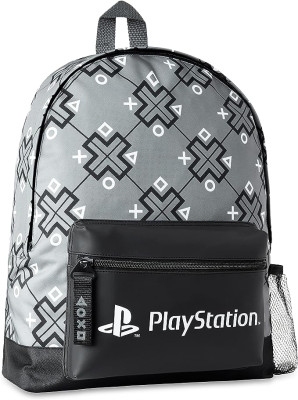 Mochila Escolar 40cm Playstation Grey