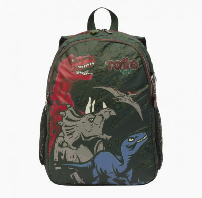 Mochila Escolar 40cm Totto Dino T-Rex