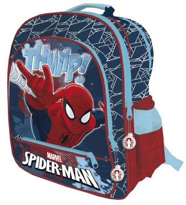 Mochila Escolar 41cm adap Spiderman Thwip