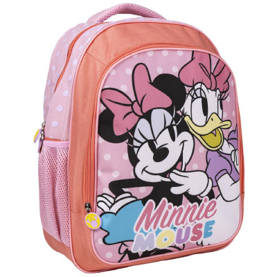 Mochila Escolar 41cm adap trolley Minnie Disney