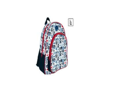 Mochila escolar 41cm Baggy Letras