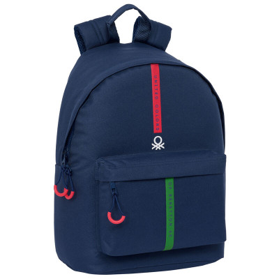Mochila Escolar 41cm Benetton Italy