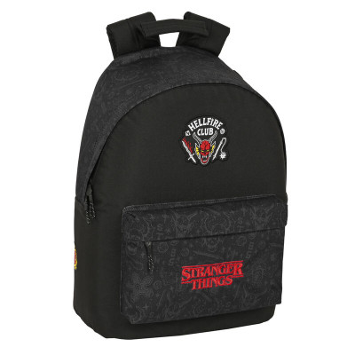 Mochila Escolar 41cm Stranger Things Hellfire Club