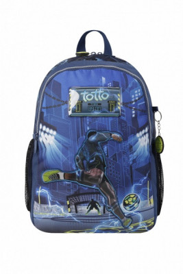 Mochila Escolar 41cm Totto Jogador Futebol