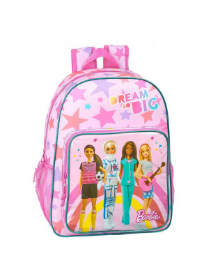 Mochila Escolar 42 cm adap trolley Barbie Dreamer