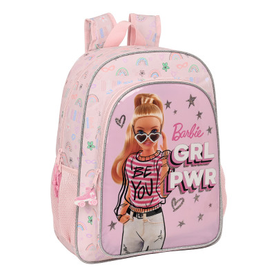 Mochila Escolar 42 cm adap trolley Barbie Sweet