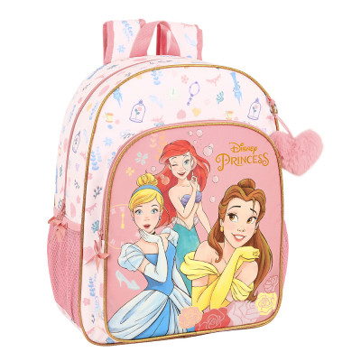 Mochila Escolar 42 cm adap trolley Princesas Dream It