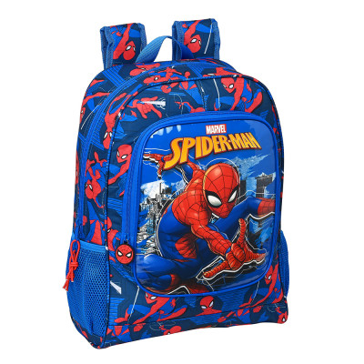 Mochila Escolar 42 cm adap trolley Spiderman Great Power