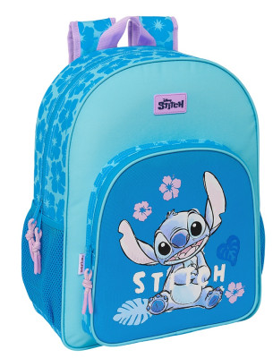 Mochila Escolar 42 cm adap trolley Stitch Hawaii