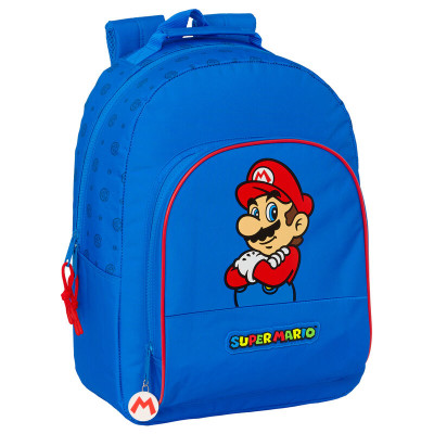 Mochila Escolar 42 cm adap trolley Super Mario Play