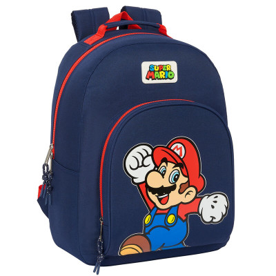 Mochila Escolar 42 cm adap trolley Super Mario World