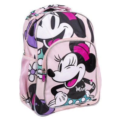 Mochila Escolar 42cm adap trolley Minnie Disney
