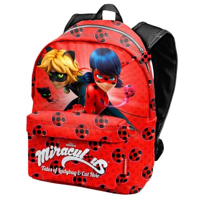 Mochila escolar 42cm Ladybug - Defenders