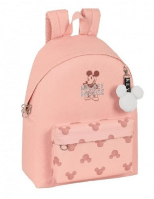 Mochila Escolar 42cm Mickey Cotton