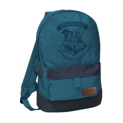 Mochila escolar 43cm Harry Potter Hogwarts - azul marinho