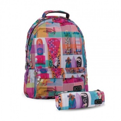 Mochila escolar 44 cm + Porta Lápis 22 cm Fashion  XTI