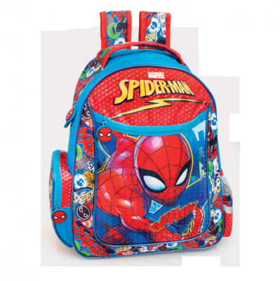 Mochila Escolar adap Premium 39cm Spiderman Thwaam