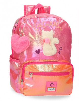 Mochila Escolar adap trolley 38cm Enso Cat Cuddler