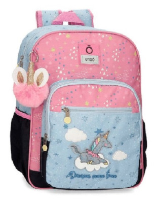 Mochila Escolar adap trolley 38cm Unicórnio Dreams Come True