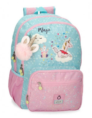 Mochila Escolar adap trolley 44cm Enso Magic Unicorn