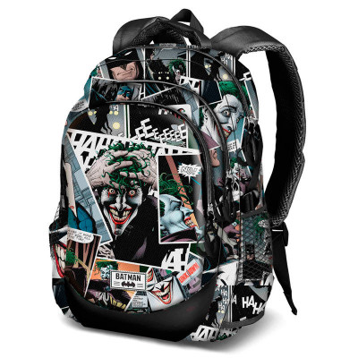 Mochila Escolar adap trolley 44cm Joker Comic DC Comics