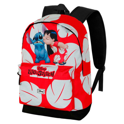 Mochila Escolar adap trolley 44cm Lilo e Stitch Kiss