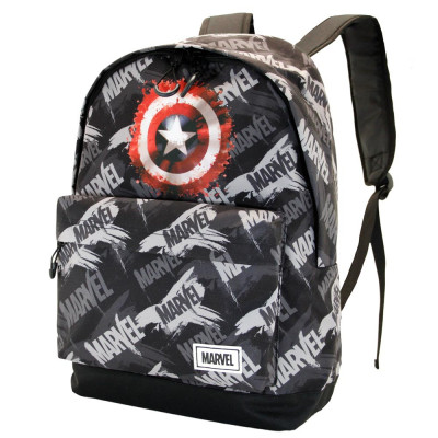 Mochila Escolar adap trolley Capitão América Scratches Marvel 41cm