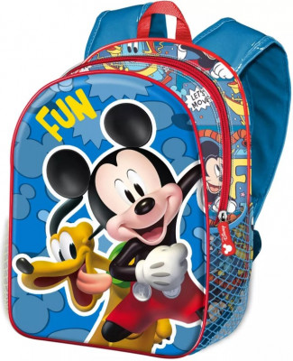 Mochila Escolar adap trolley Mickey Fun 39cm