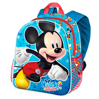 Mochila Escolar adap trolley Mickey House 39cm